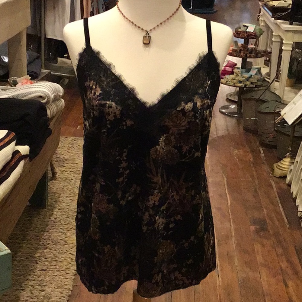 New velvet cami tank top